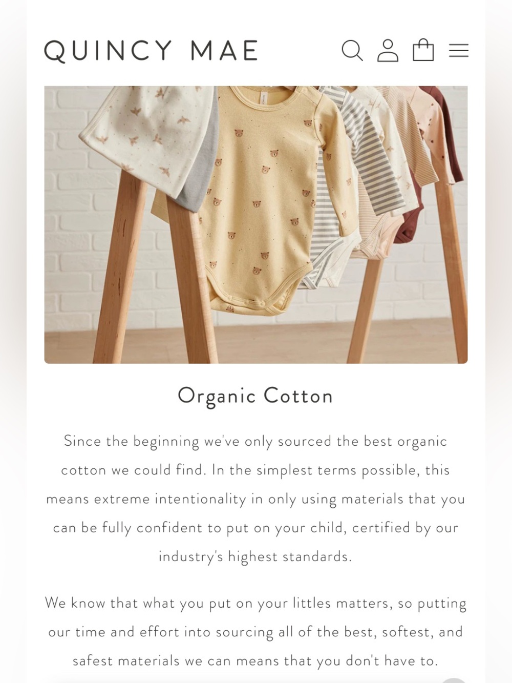 Quincy Mae Organic Cotton Star Romper, Snaps, Gender Neutral, Ivory, Rylee + Cru - Picture 8 of 9
